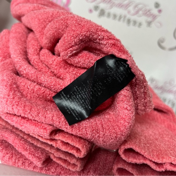 Bebe furry sweater fuzzy cropped pink coral bling rhinestone logo zip up y2k - Picture 13 of 16